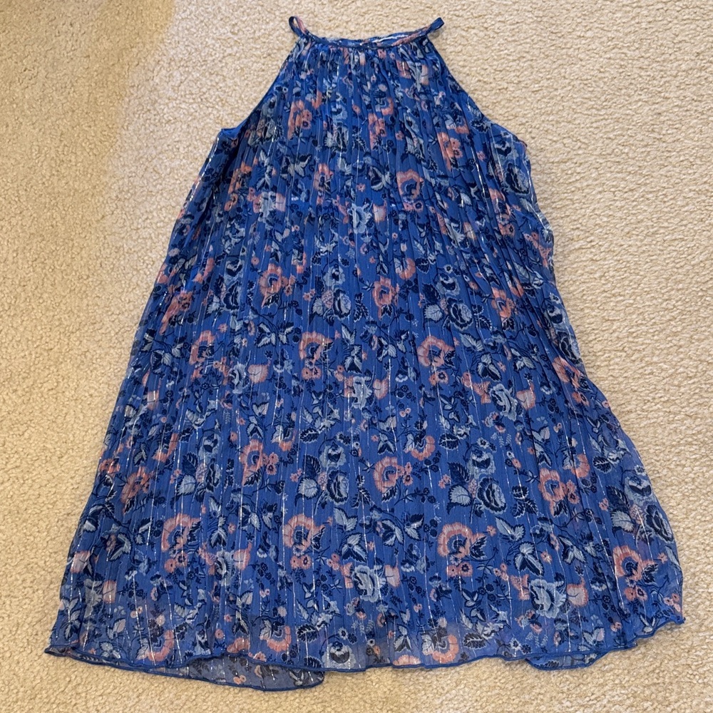 Girls pleated halter dress